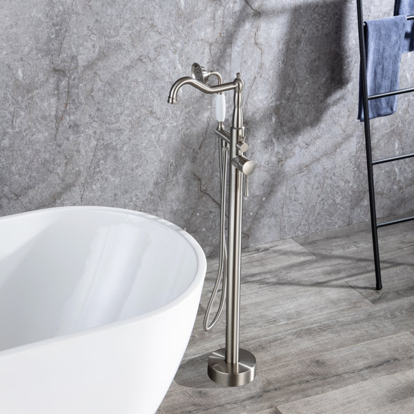 Man Wah Freestanding Bathtub Faucet Tub Filler Free Standing Matte